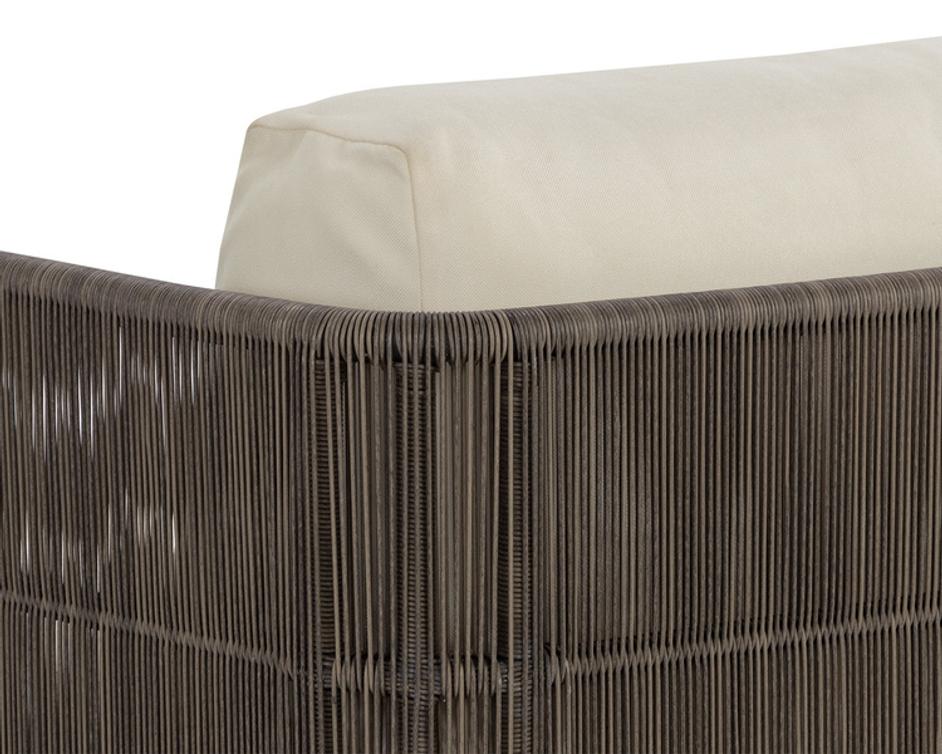 RAVENNA SWIVEL ARMCHAIR - STINSON CREAM by Sunpan