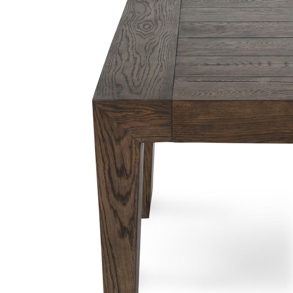 Troy Reclaimed Oak 89" Dining Table Suede Brown by Classic Home