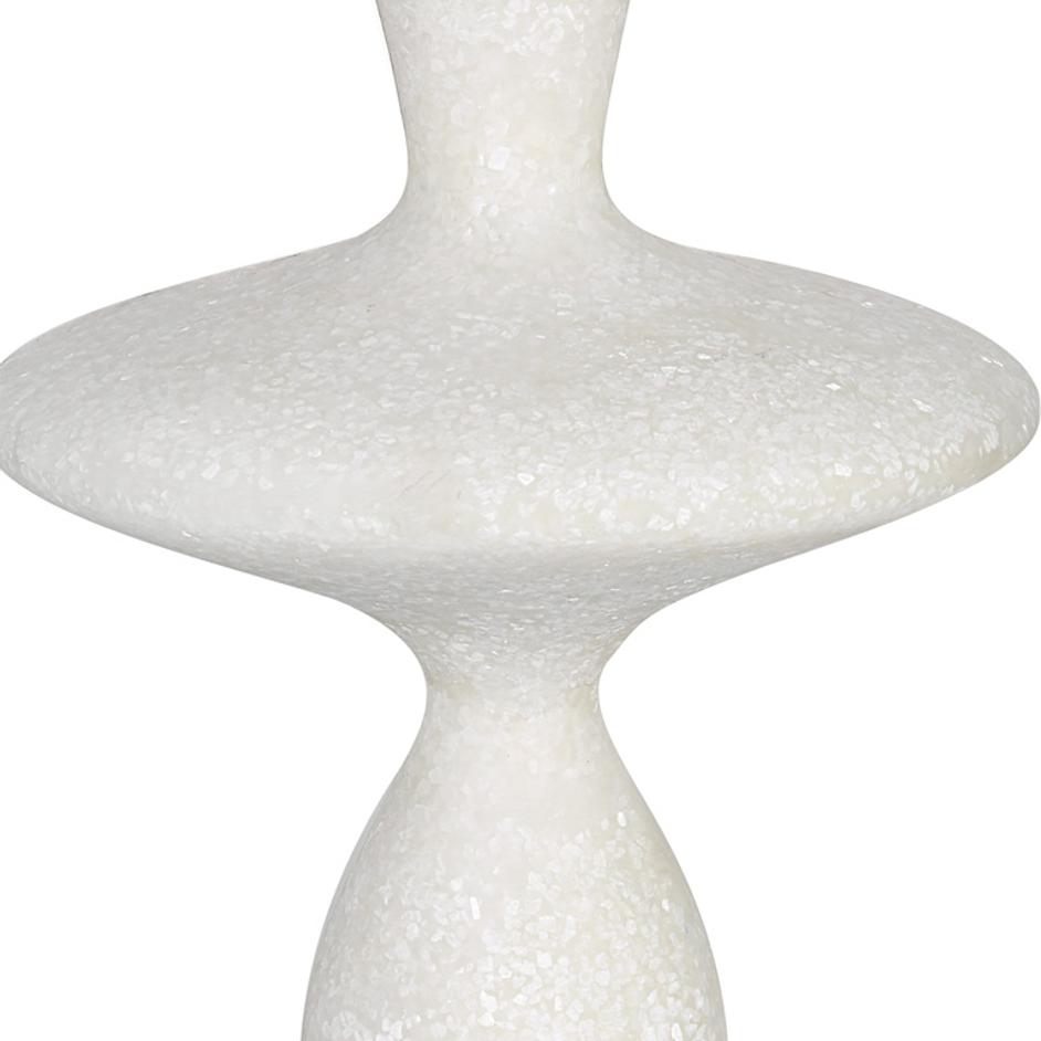 Inverse White Marble Table Lamp by Uttermost