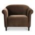 Harmony Accent Chair Dark Brown Faux Mohair by Moes Home