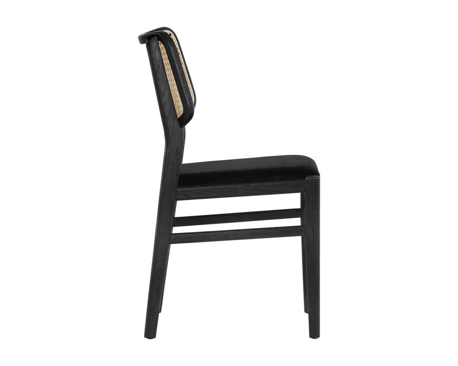 ANNEX DINING CHAIR - ABBINGTON BLACK / NATURAL by Sunpan