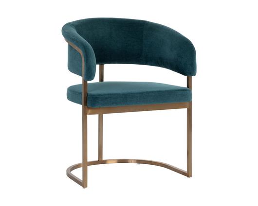 MARRIS DINING ARMCHAIR - GOLD - DANNY TEAL by Sunpan