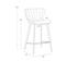 ARABELLA COUNTER STOOL - BRAVO COGNAC / NOVEMBER GREY by Sunpan