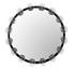 Moira Mirror with Glass Details, Black Metal by Noir Furniture