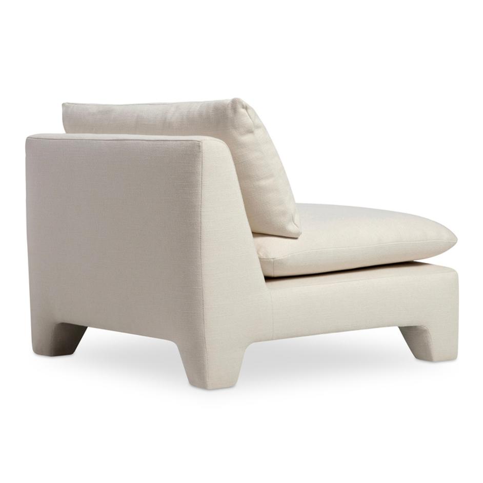 Estelle Lounge Chair Cream by Moes Home