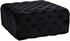 Laurie Ottoman/Bench In Black Velvet by Meridian Furniture