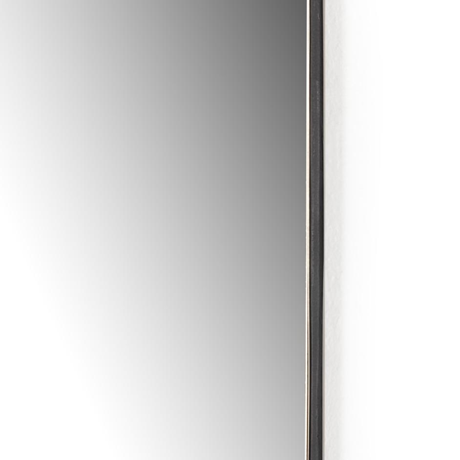 Jacques Small Mirror In Gunmetal by FOUR HANDS