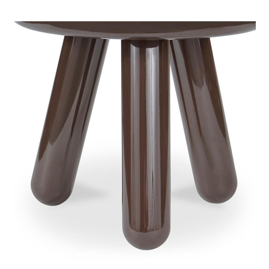 Joy Accent Table Dark Brown Lacquer by Moes Home