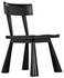 Gilbert Sungkai/Mindi Chair in Charcoal Black by Noir Furniture