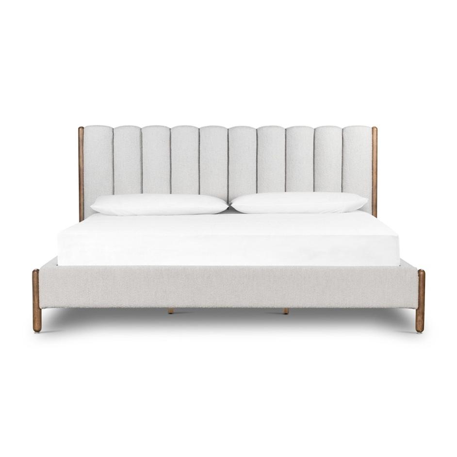 Emma King Bed - Knoll Sand by Four Hands