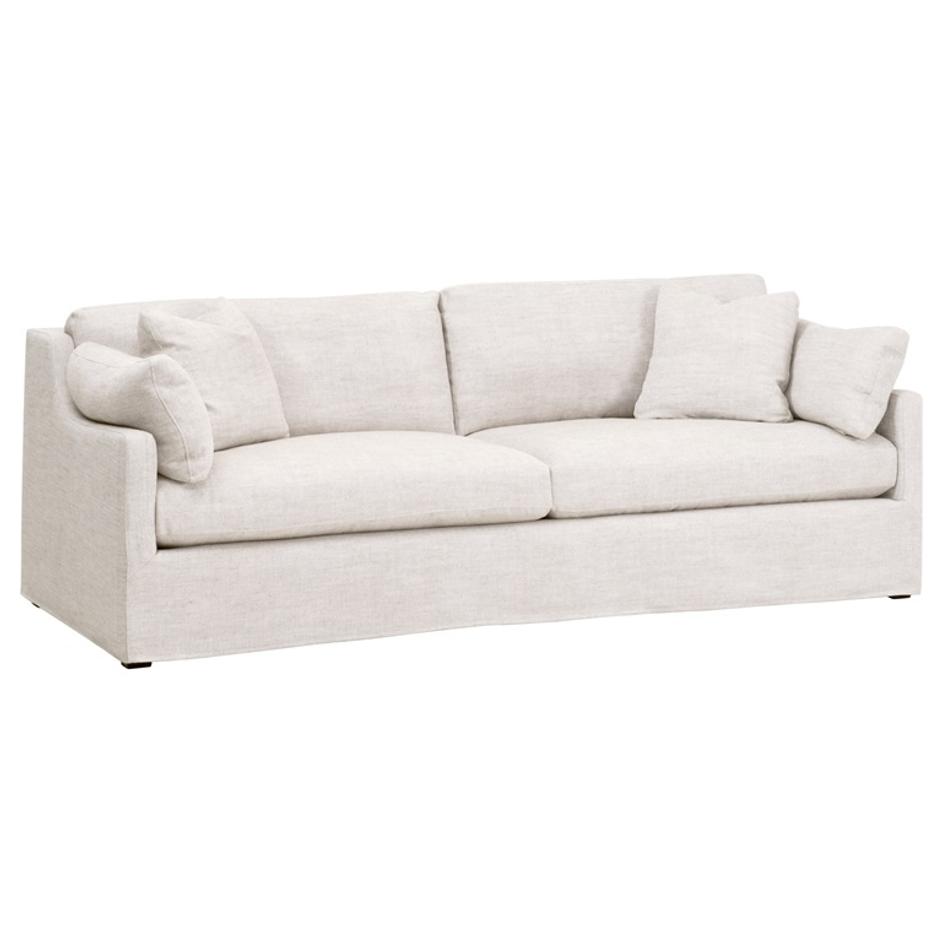 Lena 95" Slope Arm Slipcover Sofa by Essentials For Living