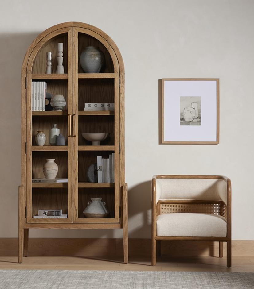 Tolle Cabinet In Drifted Oak Solid by FOUR HANDS