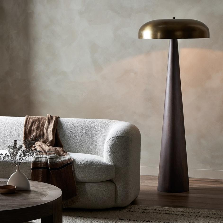 Griffin Floor Lamp in Russet Mango by FOUR HANDS