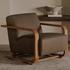 Eckersley Lounge Chair Cool Brown Leather by Moes Home