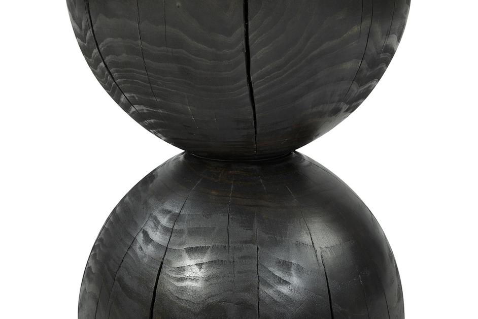 Aliza End Table In Black Pine by FOUR HANDS