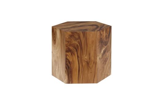 Honeycomb Side Table, Chamcha Wood, Smallall by PHILLIPS COLLECTION