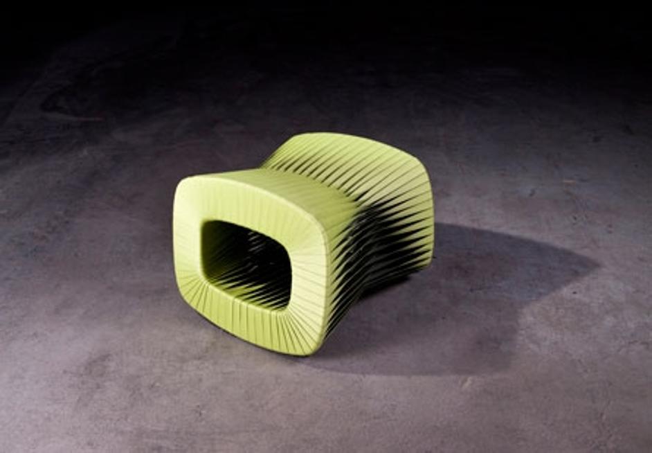 Seat Belt Stool,Green by PHILLIPS COLLECTION