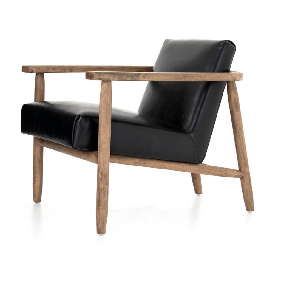 Arnett Chair In Dakota Black by FOUR HANDS