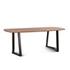 Salerno 82" Acacia Wood and Iron Dining Table, Natural by Home Trends & Design