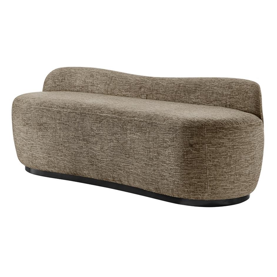 Mandy Fabric Bench, Pasadena Taupe by New Pacific Direct