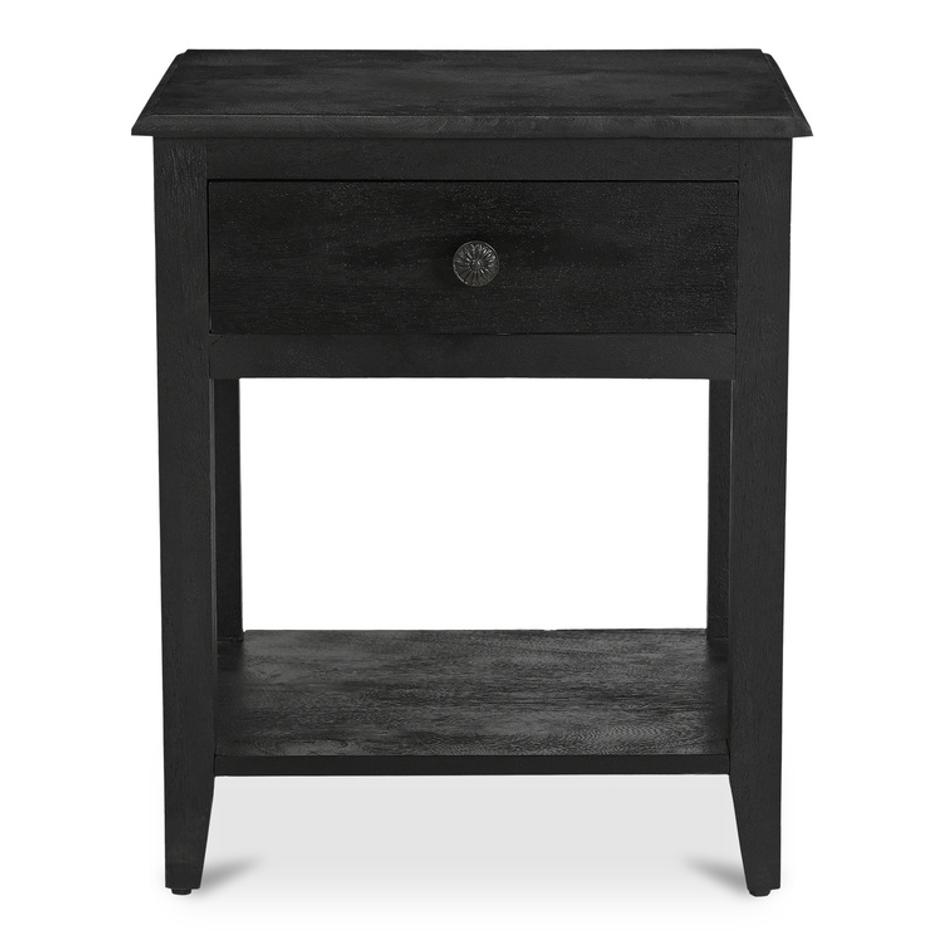 Corrine Nightstand Antique Black by Moes Home