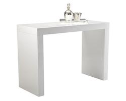 FARO C-SHAPE BAR TABLE - WHITE by Sunpan
