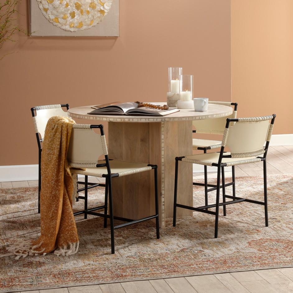 Sama Round Bistro Dining Table  by Jamie Young