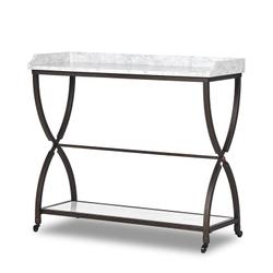 Six Beers Table - Honed White Marble by Four Hands