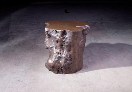 Log Side Table, Bronze by PHILLIPS COLLECTION