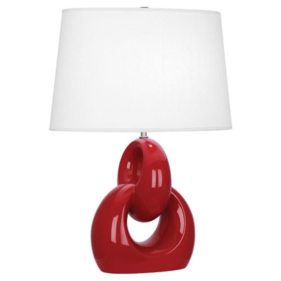 Ruby Red Fusion Table Lamp by Robert Abbey