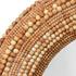 Strand Wood Beaded Round Wall Mirror, Natural by Jamie Young