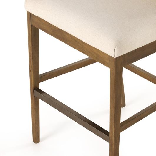Antonia Cane Armless Bar + Counter Stool - Savile Flax by Four Hands