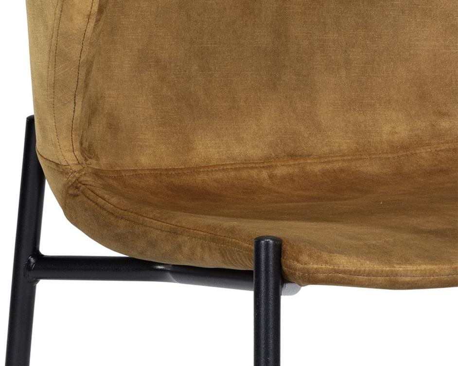 ERIC DINING CHAIR - NONO TAPENADE GOLD by Sunpan