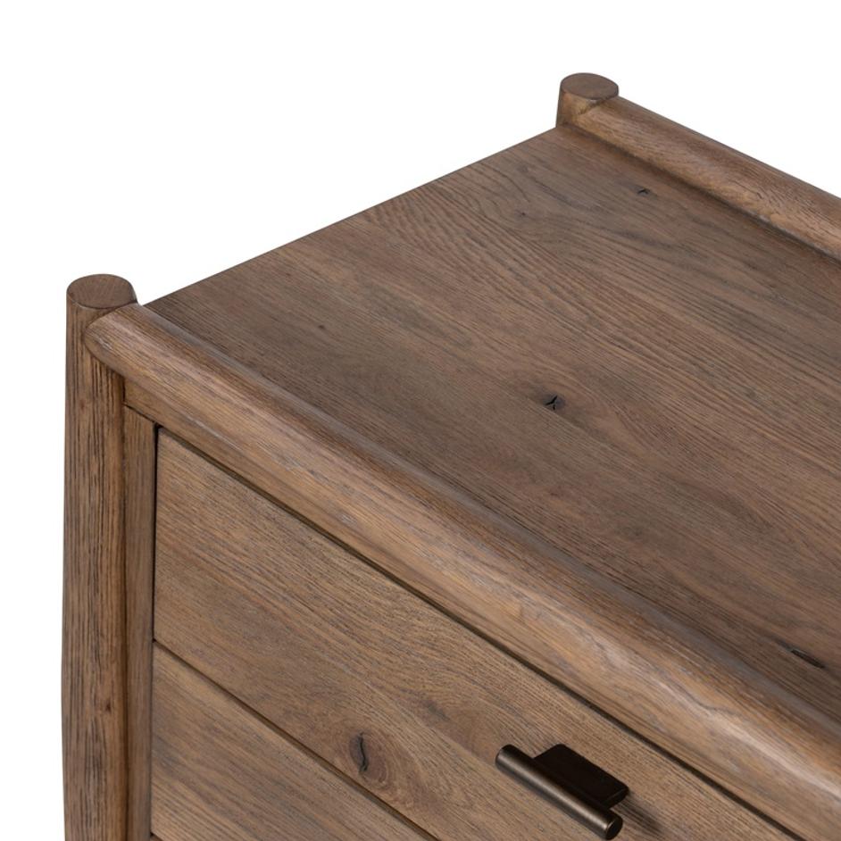 Glenview Nightstand In Weathered Oak by FOUR HANDS