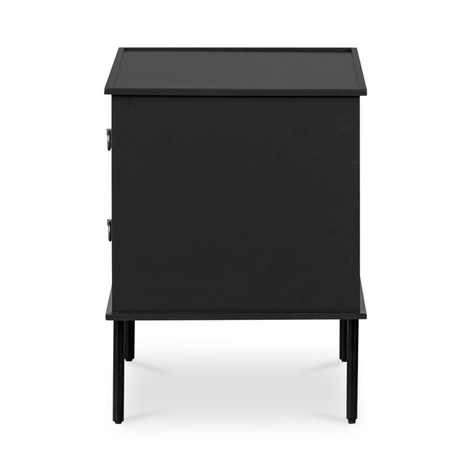 Reagan Nightstand Black by Moes Home