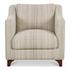 Hewitt Accent Chair Beige Stripe by Moes Home