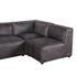 Portofino 4-Piece Sectional Antique Ebony by Home Trends & Design