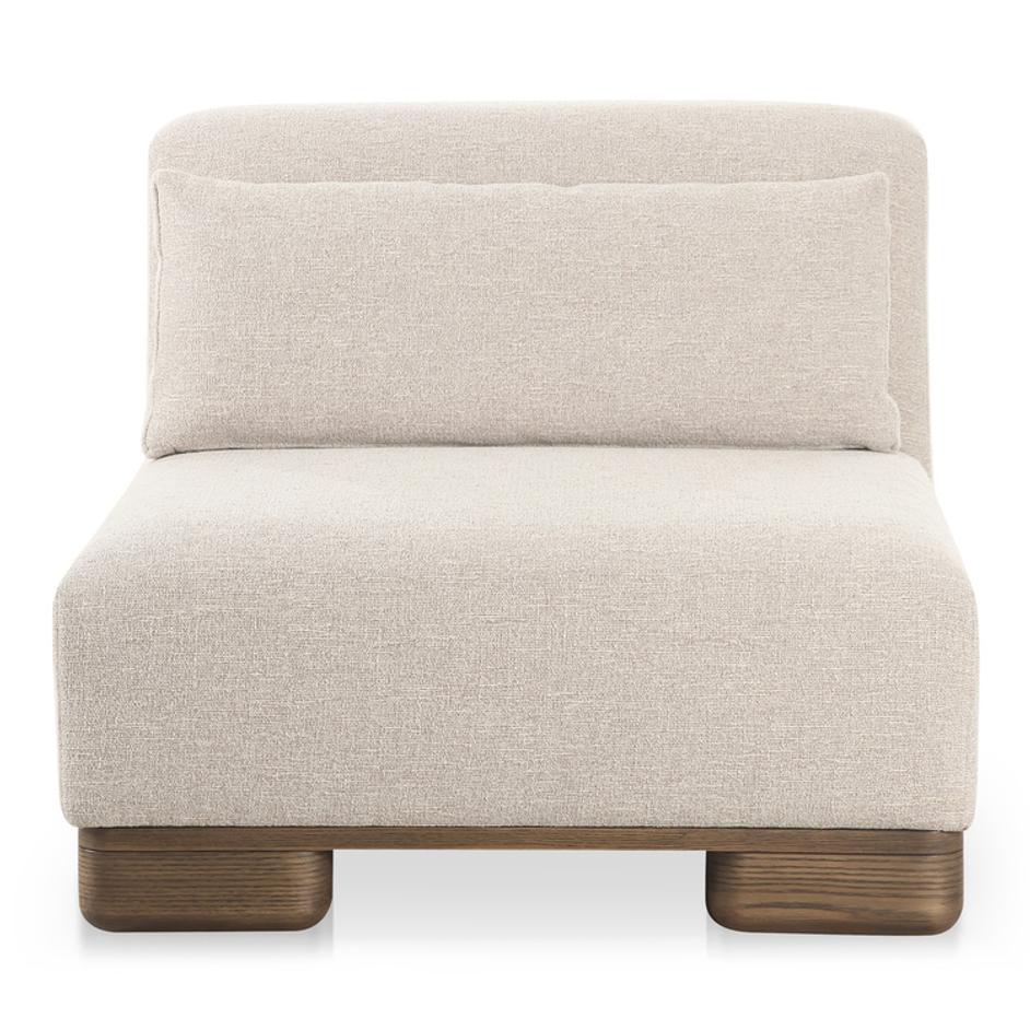 June Slipper Chair Oatmeal by Moes Home