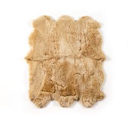 Lalo Lambskin Rug In Beige In 4.5x5.75 by FOUR HANDS