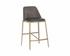DOVER COUNTER STOOL - BRAVO PORTABELLA / SPARROW GREY by Sunpan