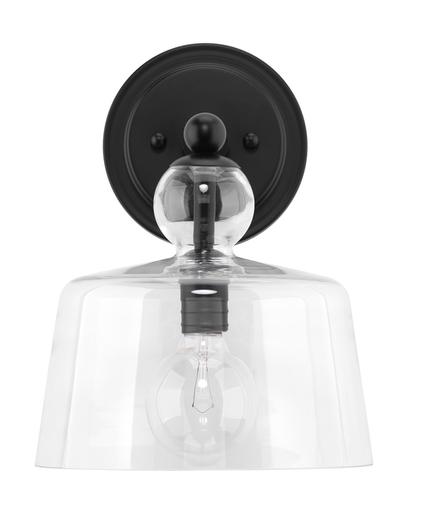 Hudson Glass Wall Sconce, Black by Jamie Young
