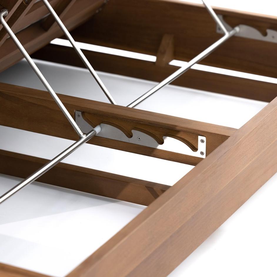 Kinta Outdoor Double Chaise Lounge In Stone by FOUR HANDS