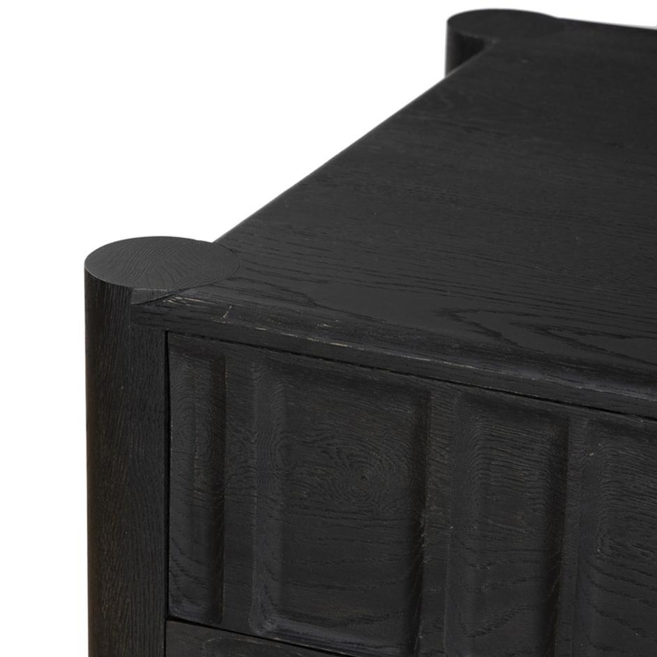 Ezri Desk - Carved Black Oak by Four Hands