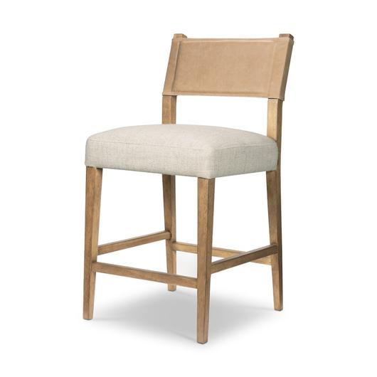 Ferris Counter Stool in Winchester Beige by FOUR HANDS