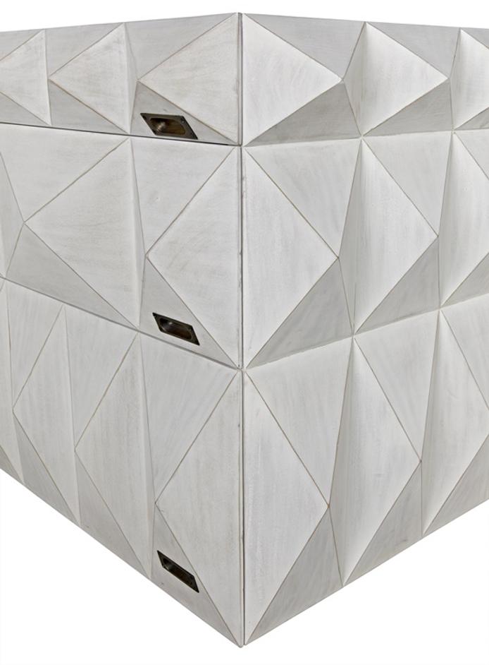 Allegra Dresser, White Wash by Noir Furniture