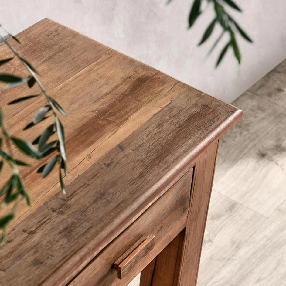 Ezra Reclaimed Wood  6Dwr Console Table by Classic Home
