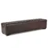 D'Orsay 78-Inch Long Leather Bench with Diamond Stitched Detailing by Home Trends & Design