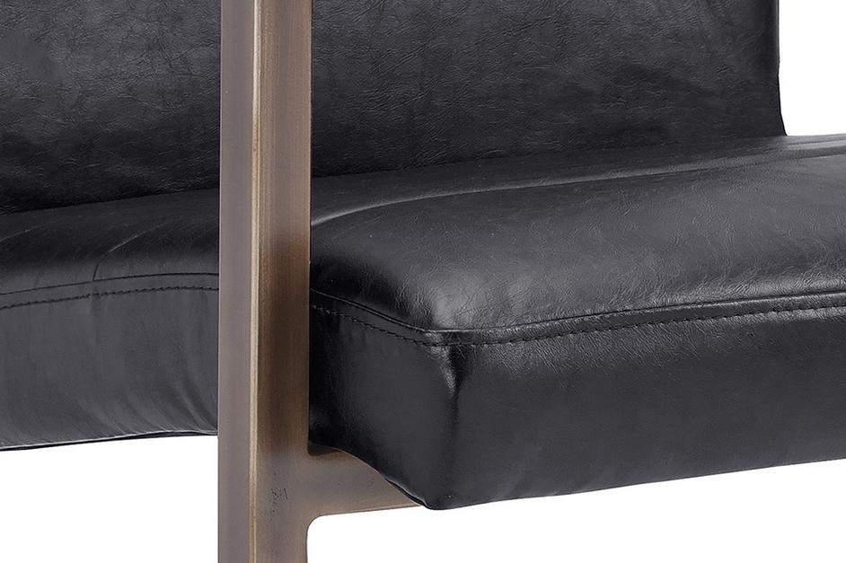 JAFAR ARMCHAIR - VINTAGE BLACK by Sunpan