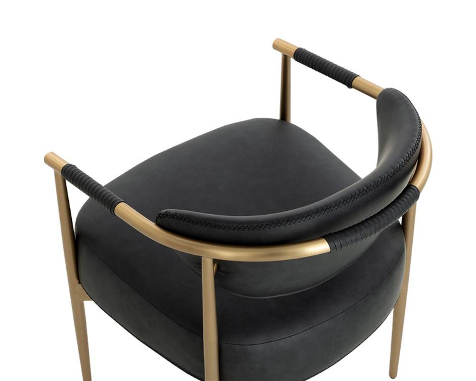 HELOISE DINING ARMCHAIR - BRAVO BLACK by Sunpan