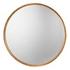 Refined Iron Round Wall Mirror, Gold by Jamie Young